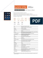 Sunmi V1s Spec HHDevice