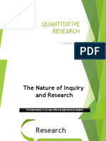 Quantitative Research: By: Michelle P. Cruz MTI