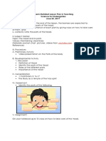 Lesson Plan - Head and Mouth