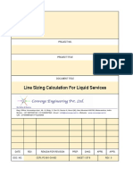 Line Sizing For Liquid, (DO IT OWN)