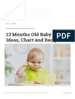 13 Months Old Baby Food Ideas Along With Recipes