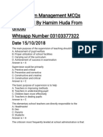 Classroom Management Mcqs Hamim1