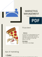 Marketing Management: Presented By: Zainab Fahim Aqsa Abid Shabeena Ashraf Mahnoor Irshad Nayab Aqsa