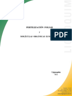 Fertilización Foliar y Moleculas Organicas