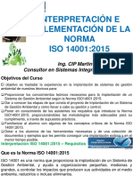 Interpretacion e Implementacion Norma Iso 14001 2015