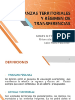 Diapositivas Finanzas Territoriales y Regimen de Transferencias