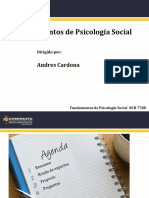 Fundamentos de Psicología Social - Sesión 3