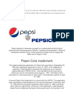 Pepsi-Cola Trademark