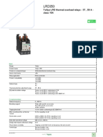 Product Data Sheet: Tesys LRD Thermal Overload Relays - 37... 50 A - Class 10A