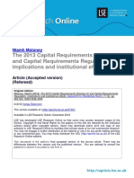 The 2013 Capital Requirements Directive IV and Capital Requirements Regulation: Implications and Institutional Effects