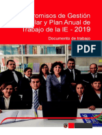 Compromisos de Gestión Escolar y Plan Anual de Trabajo