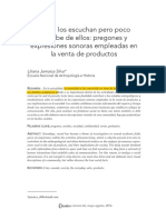 Jamaica Silva, Pregones y Expresiones Sonoras Empleados en La Venta de Productos