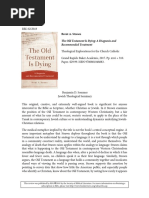 Review Brent Strawn The Old Testament Is Dying PDF