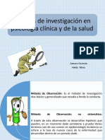 Metodos de Investigacion en Psicologia Clinica y de La Salud