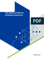 The Impact of RPA On Employee Experience