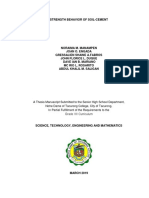 Strength Behavior of Soil-Cement