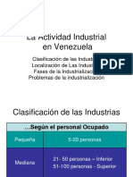 Actividad Industrial en Venezuela