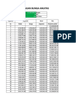 Perhitungan Bunga Anuitas: Angsuran Angsuran Besar Sisa Ke Pokok Bunga Angsuran Pinjaman Pokok