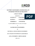 Battery Monitoring System For A PV Inverter With Solar Tracking