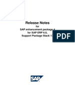 Release Notes: For SAP Enhancement Package 4 For SAP ERP 6.0, Support Package Stack 13