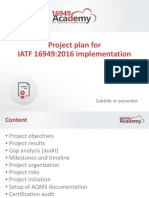 Project Plan For IATF 16949 2016 Implementation en