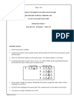 Aga Khan University Examination Board Secondary School Certificate Class X Examination 2009