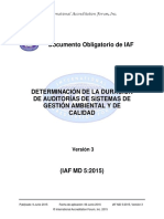 Determinación de Duración de Una Auditoria