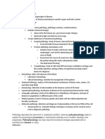 II. Subdivisions of Pathology