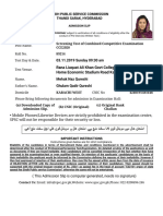 Admission Letter PDF