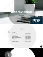 Abbreviation: Morphology