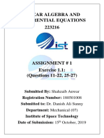 Linear Algebra and Differential Equations 223216