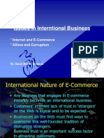 Issues in Interntional Business: Internet and E-Commerce Ethics and Corruption