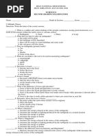 Science 8 2nd Grading Exam