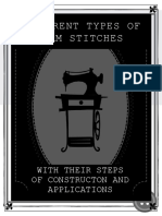 Different Types of Seam Stitches