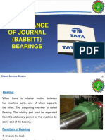 Maintenance of Journal (Babbitt) Bearings