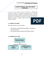 Planning Remedial and Enrichment Activities Example