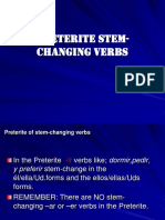 Preterite Stem-Changing Verbs II