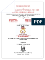 Mini Project Report: Submitted in Partial Fulfilment of The Requirement For The University of Mumbai For The Degree of by