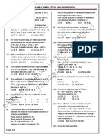 CA Found Test Paper - Correlation and Regression