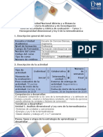 Guía de Actividades y Rúbrica de Evaluación - Tarea 1 - Aplicación de La Homogeneidad Dimensional y Ley 0 de La Termodinámica