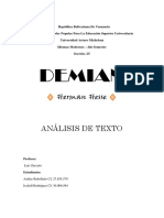 Demian - Herman Hesse (Análisis)