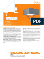 Spaulding Lighting Dallas Spec Sheet 4-86