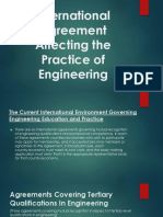 ECE LAWS International Agreement Affecting The Practice of Engineering