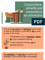 Conjunctions Prep Adv As Connectors