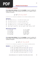 Cap 3 - Productos Notables y Factorizacion