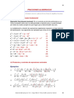 Cap 4 - Fracciones Algebraicas