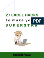 27 Excel Hacks To Make You A Superstar PDF