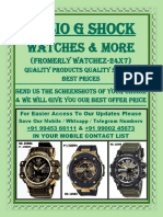 Casio G Shock Watches