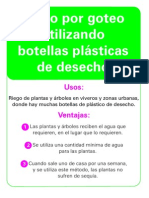 Riego Por Goteo Utilizando Botellas Plasticas de Desecho 071027