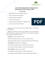 Nota Informativa Sobre El Pleno Extraordinario Del Ayuntamiento de San Pedro Manrique de 22 de Octubre de 2019